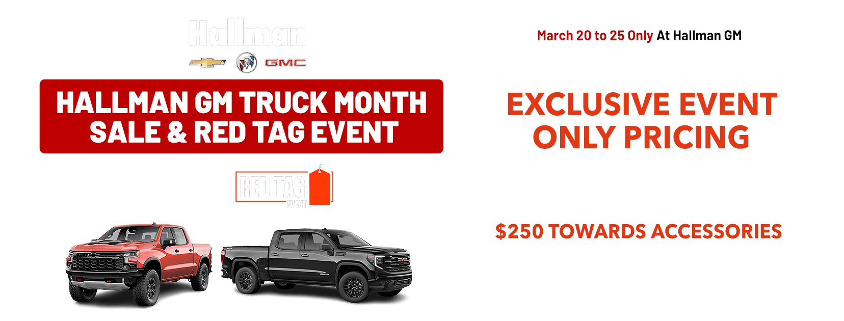 Hallman GM Truck Month & Red Tag Sale Event